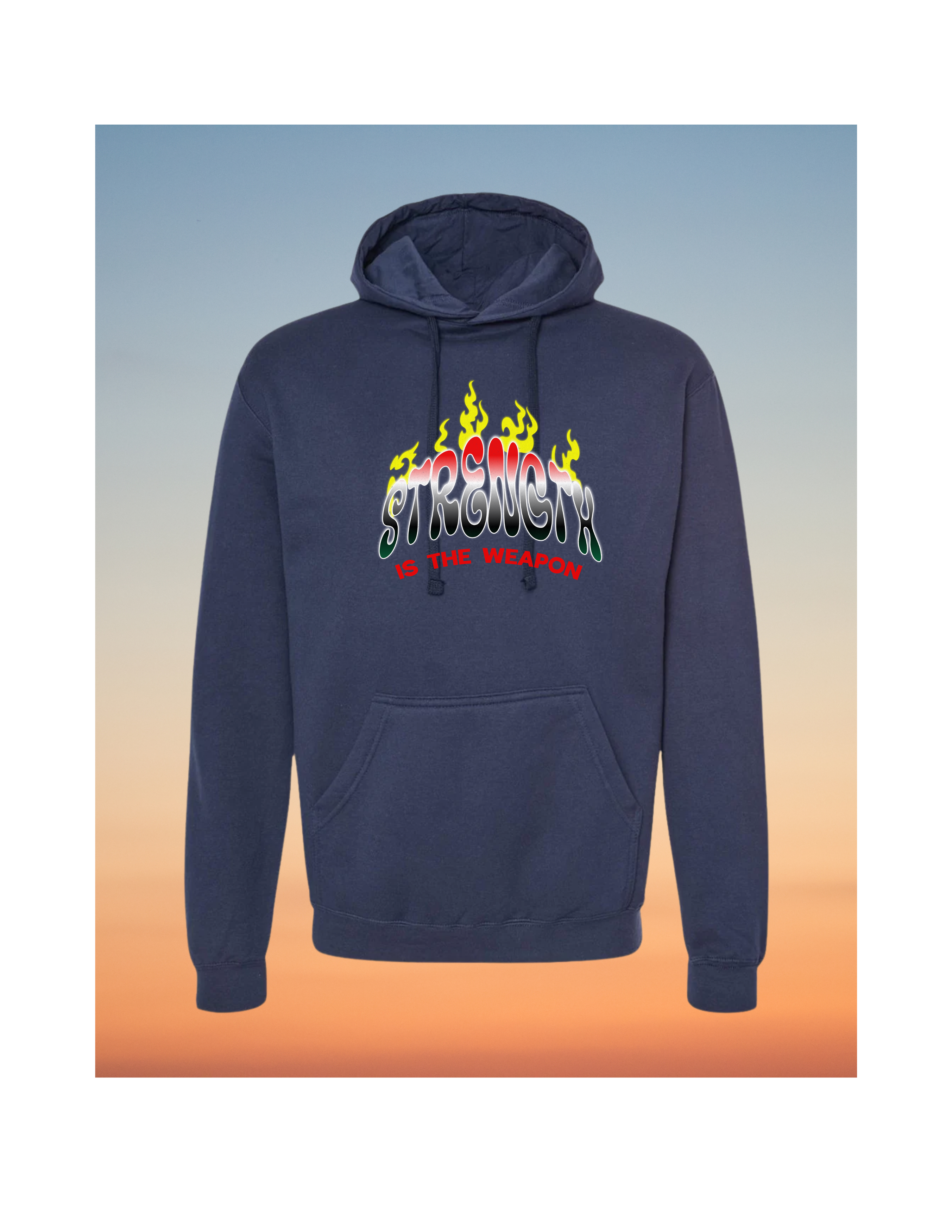 BURN IT DOWN WHITE HOODIE